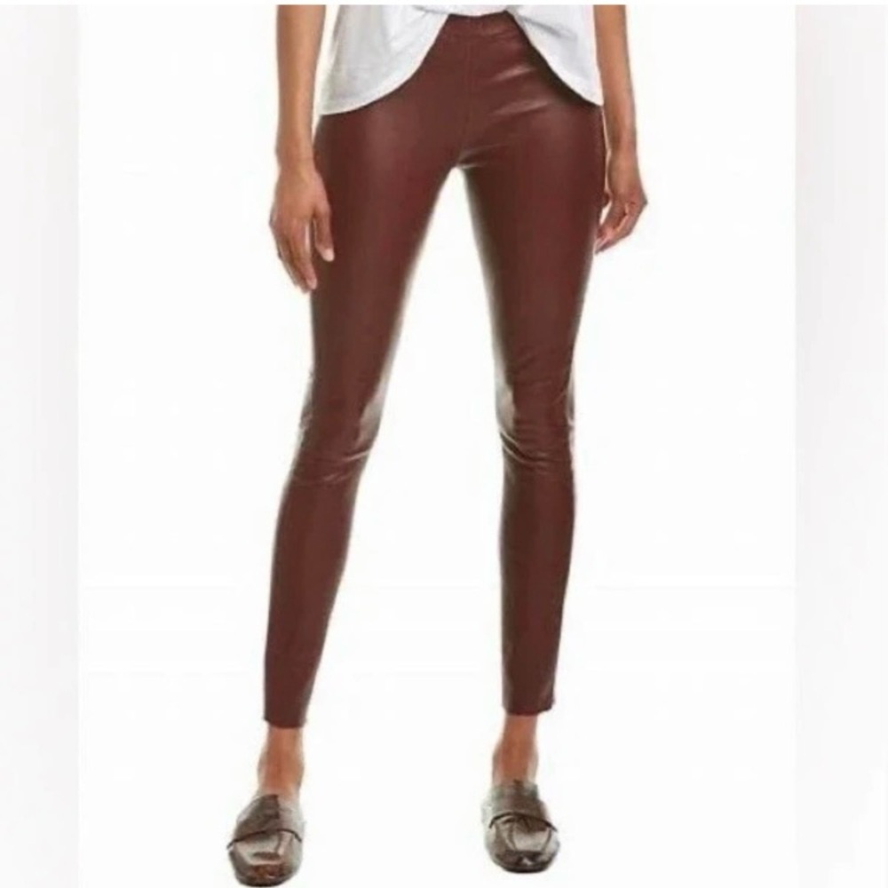 LAMARQUE Leather Legging “Winnie” Burgundy Wine